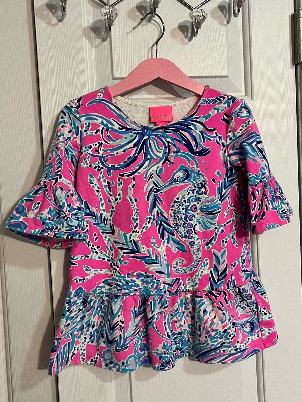 Lilly Pulitzer Girls Sorrento Dress “New Kids On The Dock”